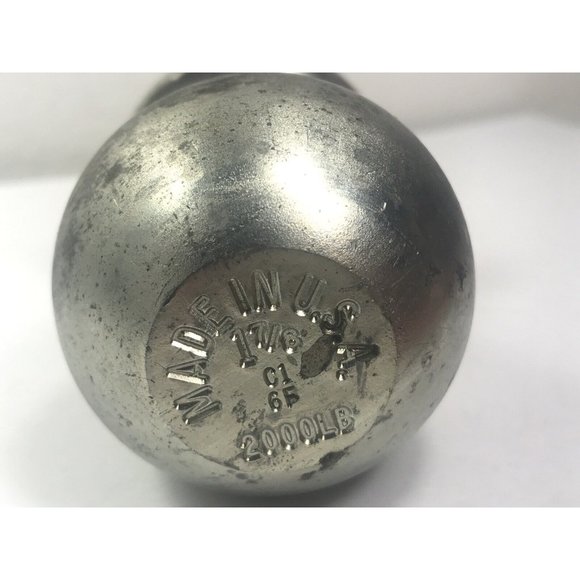 Made USA Silver Metal 1 7/8 inch Tow Hitch Ball 2000lb C1 6F - Picture 3 of 7